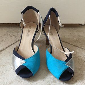 Chelsea Crew Ankle Strap Kitten Heels Size 10